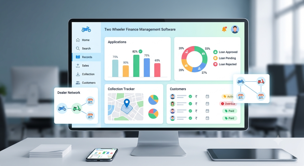 Two Wheeler Finances Management Software